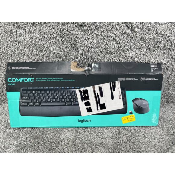 Logitech Comfort MK345 Black Wireless Keyboard And Mouse Combo Windows OS - Picture 5 of 8